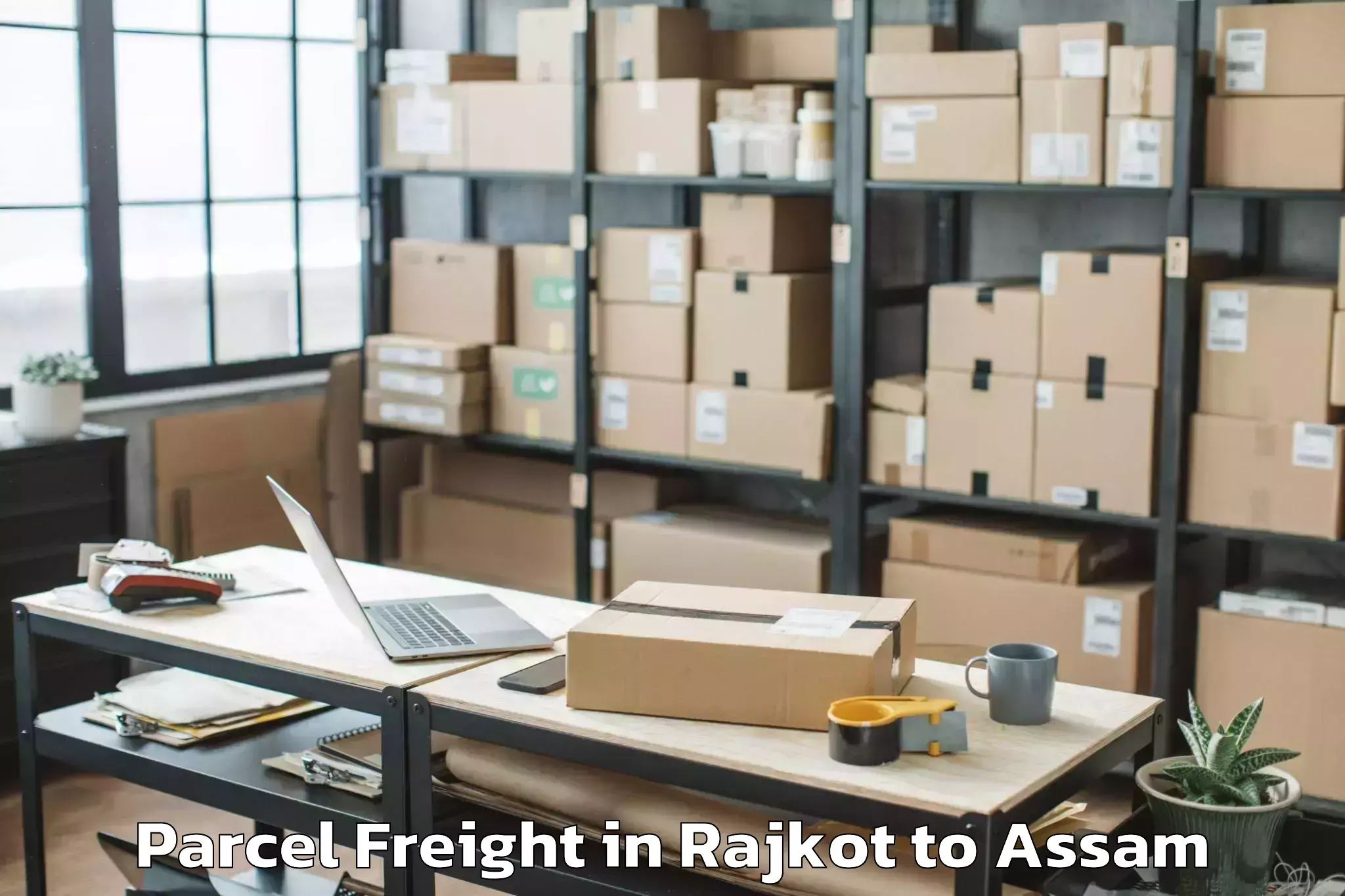 Book Your Rajkot to Kumbhirgram Airport Ixs Parcel Freight Today